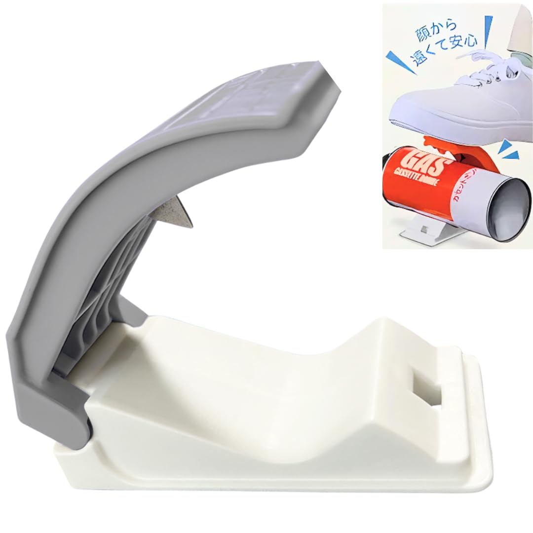 Amazon.co.jp: スプレー缶のガス抜き器 足で踏むだけで簡単にガスが